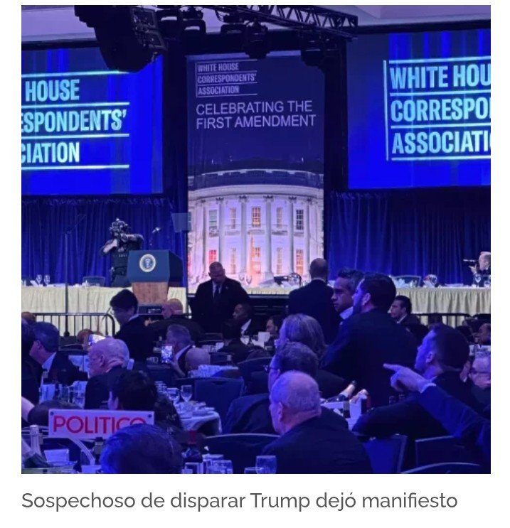 Manifiesto del sospechoso del tiroteo en cena de la Casa Blanca detalla preparativos y objetivos