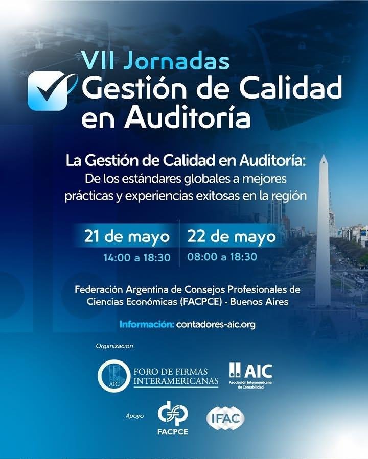 AIC convoca a las VII Jornadas de Gestión de Calidad en Auditoría